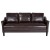 Flash Furniture SL-SF915-3-BRN-GG Asti Brown LeatherSoft Upholstered Sofa addl-4