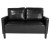 Flash Furniture SL-SF918-2-BLK-GG Washi Park Black LeatherSoft Upholstered Loveseat addl-4