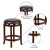 Flash Furniture TA-68924-LC-CTR-GG 24"H Backless Light Cherry Wood Black LeatherSoft Swivel Counter Height Stool addl-4