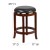 Flash Furniture TA-68924-LC-CTR-GG 24"H Backless Light Cherry Wood Black LeatherSoft Swivel Counter Height Stool addl-5