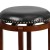 Flash Furniture TA-68924-LC-CTR-GG 24"H Backless Light Cherry Wood Black LeatherSoft Swivel Counter Height Stool addl-6