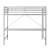 Flash Furniture TLN-YH0226-T-GRY-GG Gray Metal Loft Bed Frame with Desk with Protective Guard Rails & Ladder, Twin Size addl-7