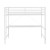 Flash Furniture TLN-YH0226-T-WHT-GG White Black Metal Loft Bed Frame with Desk with Protective Guard Rails & Ladder, Twin Size addl-10