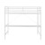 Flash Furniture TLN-YH0226-T-WHT-GG White Black Metal Loft Bed Frame with Desk with Protective Guard Rails & Ladder, Twin Size addl-7