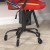 Flash Furniture UL-A074-RD-RLB-GG Ergonomic Red & Yellow Designer Gaming Chair with Transparent Roller Wheels addl-6