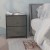 Flash Furniture WX-5L200-BK-GR-GG 2 Drawer Wood Top Frame Black Nightstand with Dark Gray Fabric Drawers addl-1