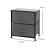 Flash Furniture WX-5L200-BK-GR-GG 2 Drawer Wood Top Frame Black Nightstand with Dark Gray Fabric Drawers addl-4