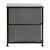 Flash Furniture WX-5L200-BK-GR-GG 2 Drawer Wood Top Frame Black Nightstand with Dark Gray Fabric Drawers addl-5