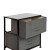 Flash Furniture WX-5L200-BK-GR-GG 2 Drawer Wood Top Frame Black Nightstand with Dark Gray Fabric Drawers addl-6