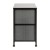 Flash Furniture WX-5L200-BK-GR-GG 2 Drawer Wood Top Frame Black Nightstand with Dark Gray Fabric Drawers addl-7