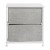 Flash Furniture WX-5L200-WH-GR-GG 2 Drawer Wood Top Frame White Nightstand with Light Gray Fabric Drawers addl-5