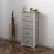 Flash Furniture WX-5L203L-W-WH-BG-GG 4 Drawer Oak Wood Top White Frame Vertical Storage Dresser with Beigel Fabric Drawers addl-5