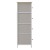 Flash Furniture WX-5L203L-W-WH-BG-GG 4 Drawer Oak Wood Top White Frame Vertical Storage Dresser with Beigel Fabric Drawers addl-9