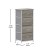 Flash Furniture WX-5L203-MDF-WHT-LNT-GG 4 Drawer Light Natural Wood Top White Frame Light Storage Dresser with Wood Drawers addl-4