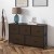 Flash Furniture WX-5L206-MDF-BK-BR-GG 5 Drawer Brown Wood Top Black Frame Storage Dresser with Brown Wood Drawers addl-1