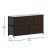 Flash Furniture WX-5L206-MDF-BK-BR-GG 5 Drawer Brown Wood Top Black Frame Storage Dresser with Brown Wood Drawers addl-4