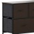 Flash Furniture WX-5L206-MDF-BK-BR-GG 5 Drawer Brown Wood Top Black Frame Storage Dresser with Brown Wood Drawers addl-8