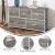 Flash Furniture WX-5L206-MDF-WHT-LNT-GG 5 Drawer Light Natural Wood Top White Frame Storage Dresser with Wood Drawers addl-3