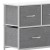 Flash Furniture WX-5L206-W-WH-GR-GG 5 Drawer White Wood Top White Frame Vertical Storage Dresser with Gray Fabric Drawers addl-8