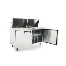 Atosa MSF8307GR-NTCV Two-Section Mega Top Sandwich Prep Table with Night Cover 60" addl-1