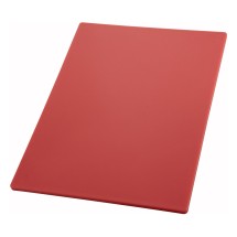 Winco CBRD-1520 Red Plastic Cutting Board 15&quot; x 20&quot; x 1/2&quot;