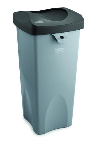 Winco 32 gal Large Trash Can, Gray