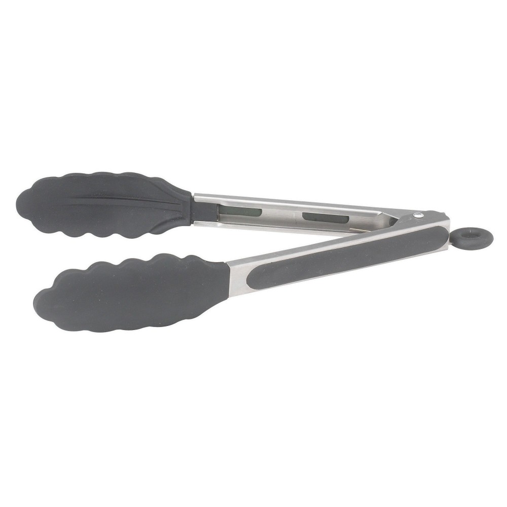 Tablecraft 4009BK Locking Tongs 9 Heat Resistant