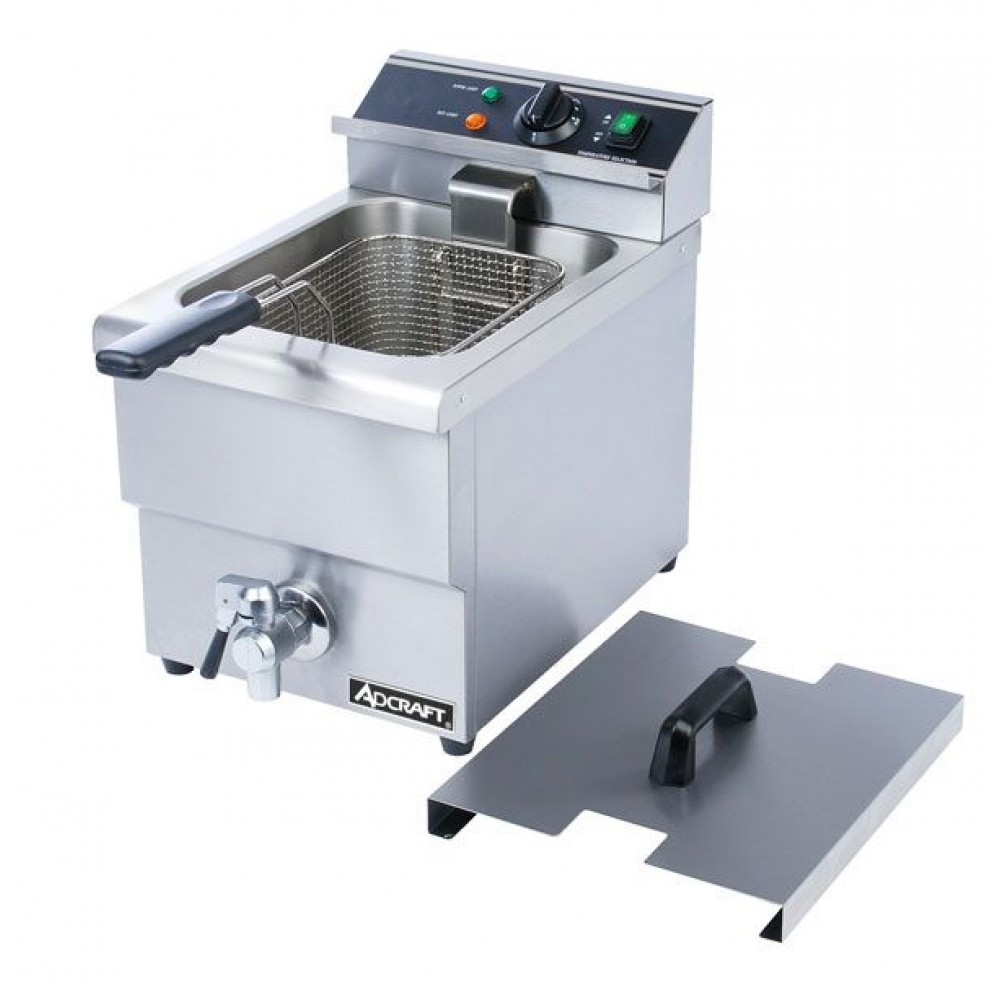 Winco EFS-16 Electric Countertop Single Well Deep Fryer 16 lb.