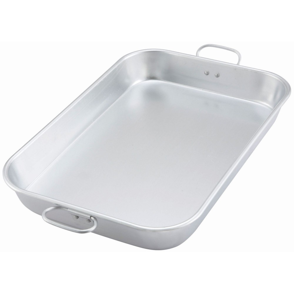 Aluminum Bake Pan With Drop Handle- 17-3/4 X 11-1/2 X 2-1/4