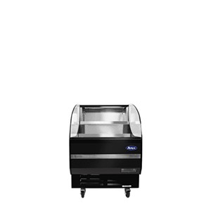 Atosa ATHOM-28 Black Horizontal Open Air Merchandiser 28"