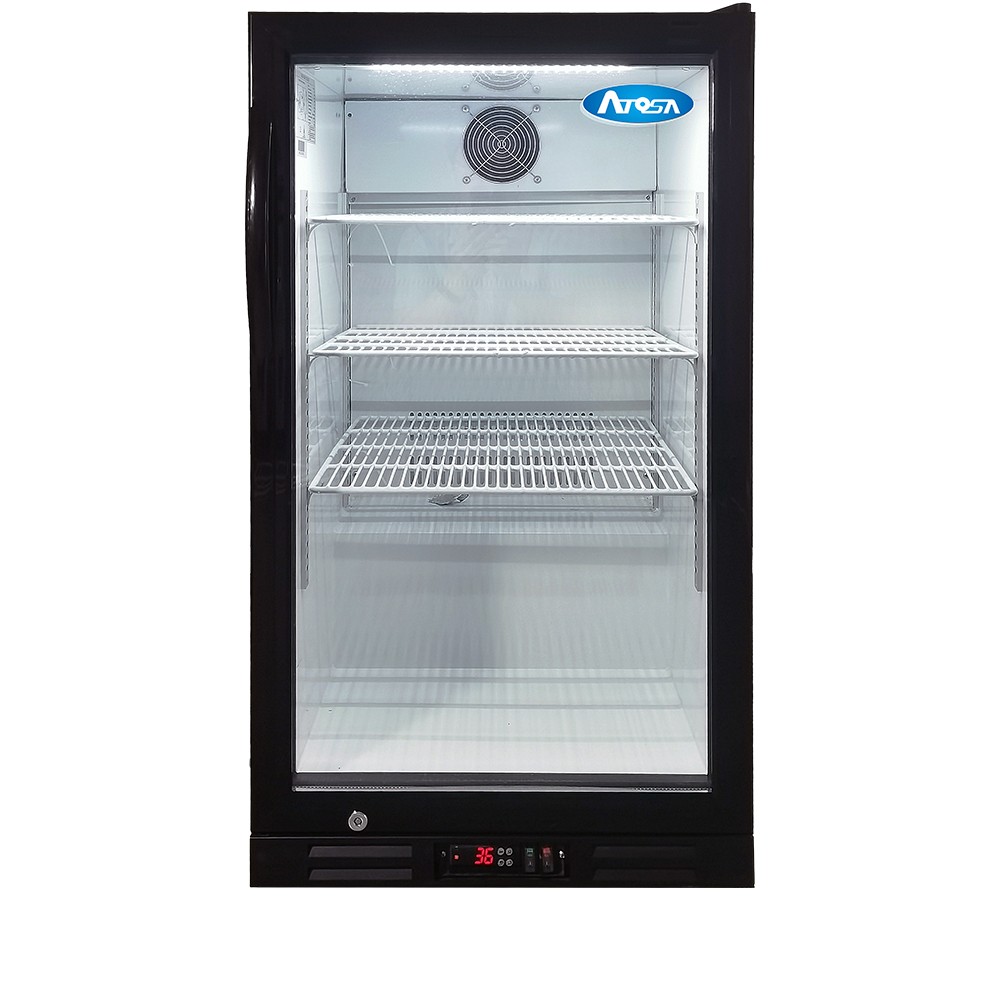 Atosa CTD-7T Countertop Glass Door Merchandiser with Display Panel 7 Cu. Ft.