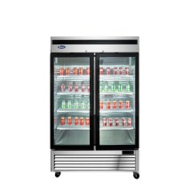 Atosa MCF8703ES Bottom Mount Two Glass Door Freezer Merchandiser 55" 