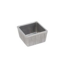 Bon Chef 9039P Fluted Sugar Holder, Pewter Glo 3 1/4&quot; x 3 1/4&quot;, Set of 12