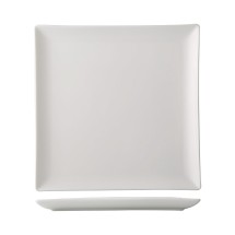 CAC China VCT-16 Victoria Bone White Porcelain Deep Coupe Square Plate 10&quot;  - 1 dozen