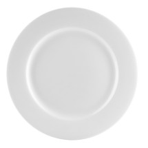 CAC China UVS-21 Universal Super White Plate 12&quot;  - 1 dozen