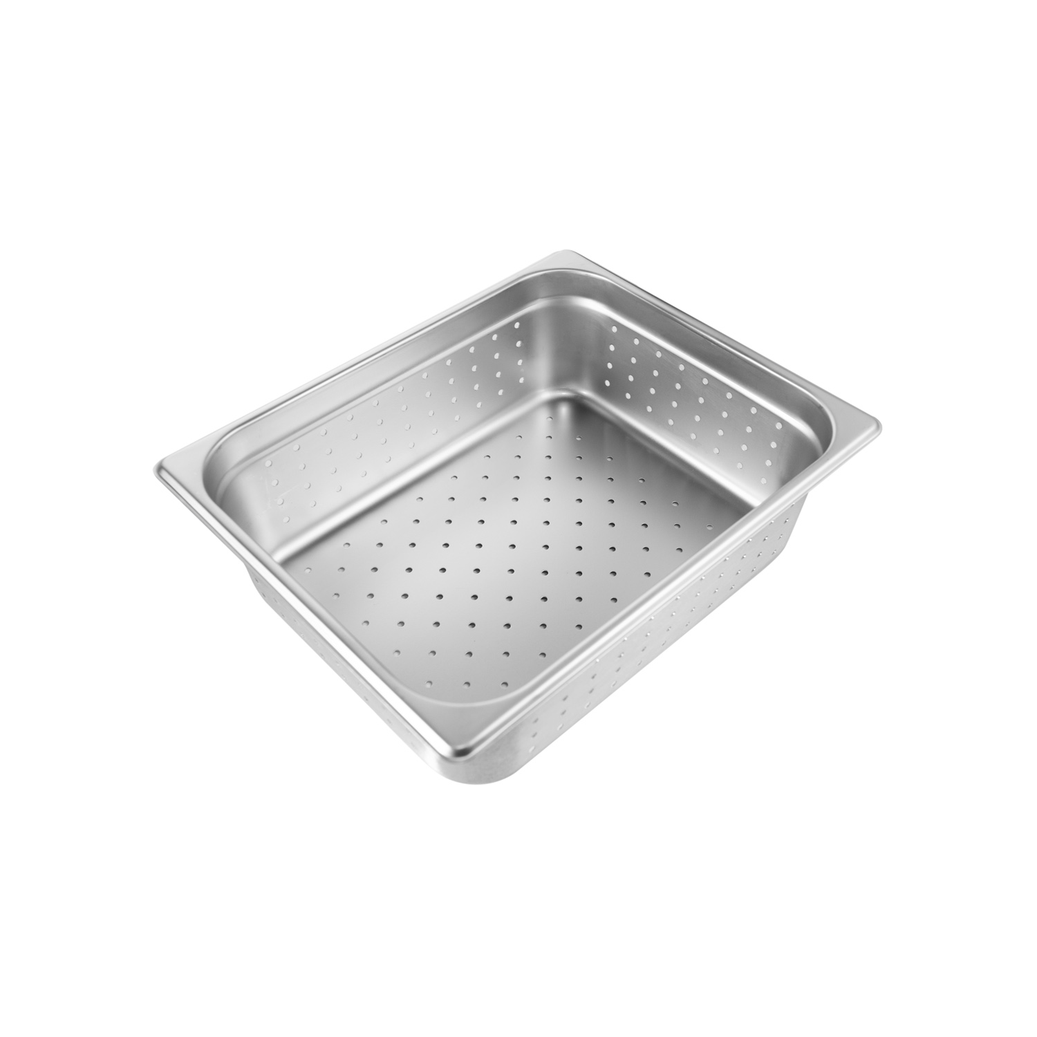 CAC China SSPH-24-4P Half Size 24-Gauge Perforated Stainless Steel Steam Pan 4"