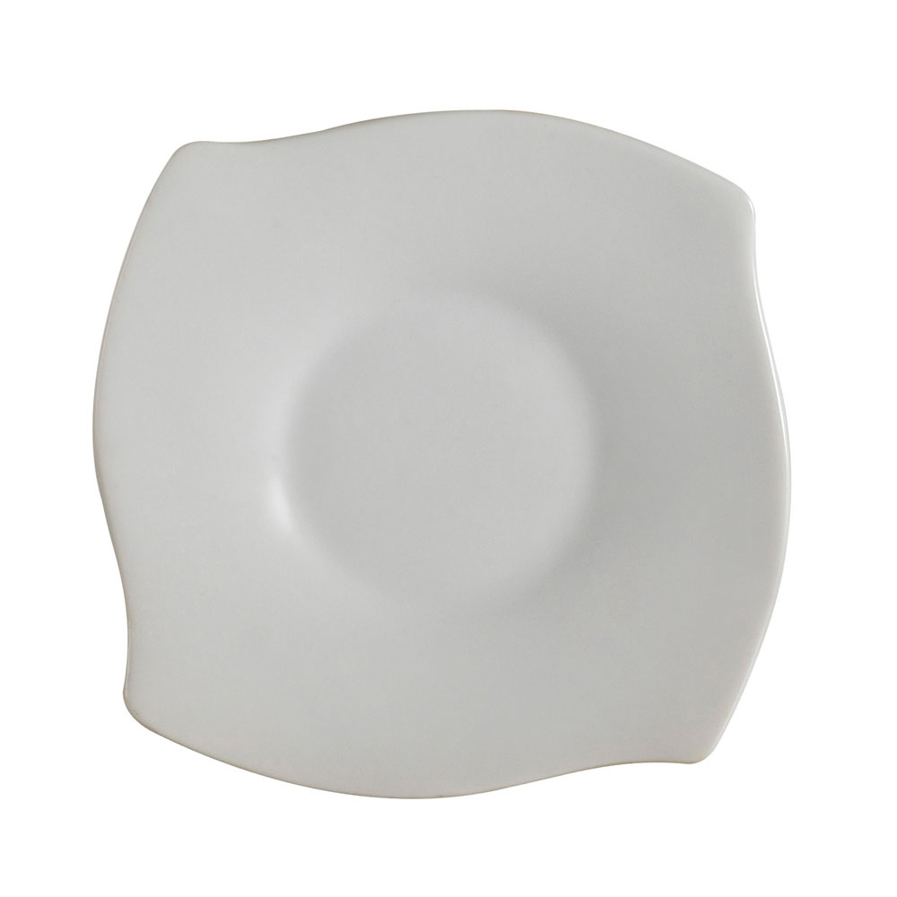 CAC China PHA-55 Philadelphia Super White Porcelain Saucer for PHA-54 5 3/4"  - 3 dozen