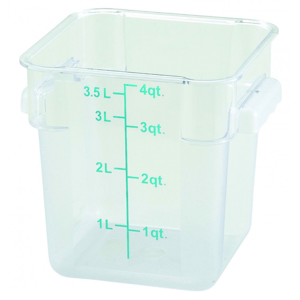 Thunder PLSFT004PP Food Storage Container, 4 Quart, Square