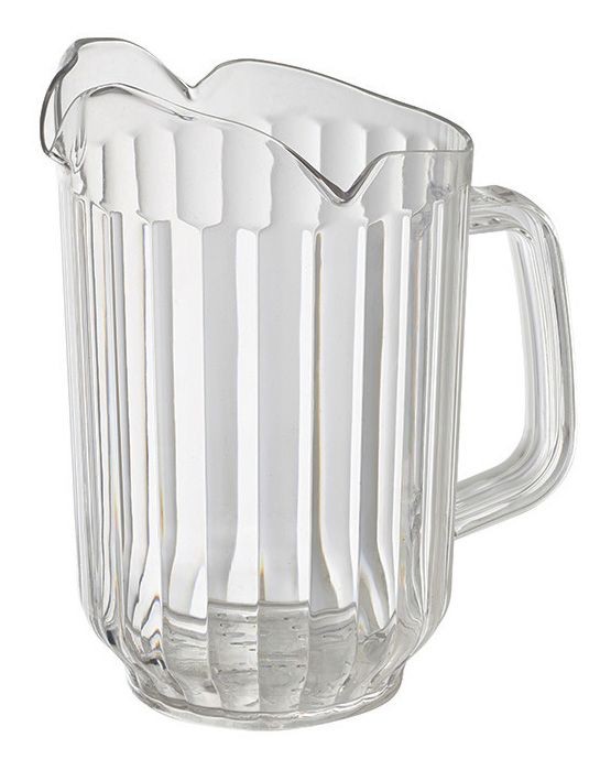 Cambro 60 oz Clear Plastic Beer & Beverage Pitcher