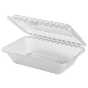 TigerChef 6 Quart Commercial Grade Clear Food Storage Square Polycarbonate  Containers With Red Lids