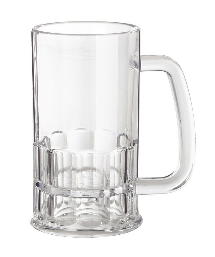 GET 00085-PC-CL 20 oz Beer Mug, Polycarbonate, Clear