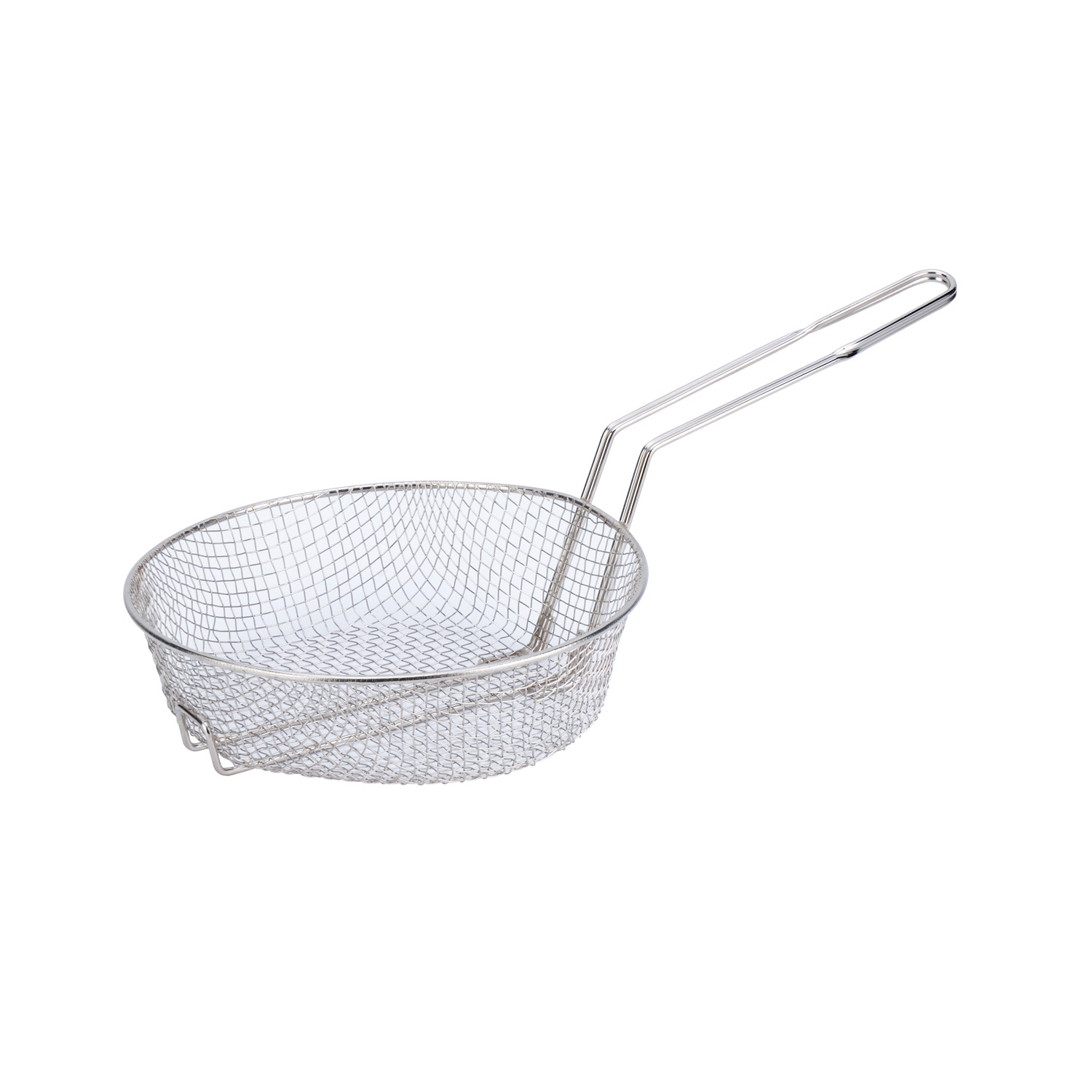 CAC China CBKR-10M Nickel-Plated Culinary/Breading Basket, Med Mesh 10"Dia