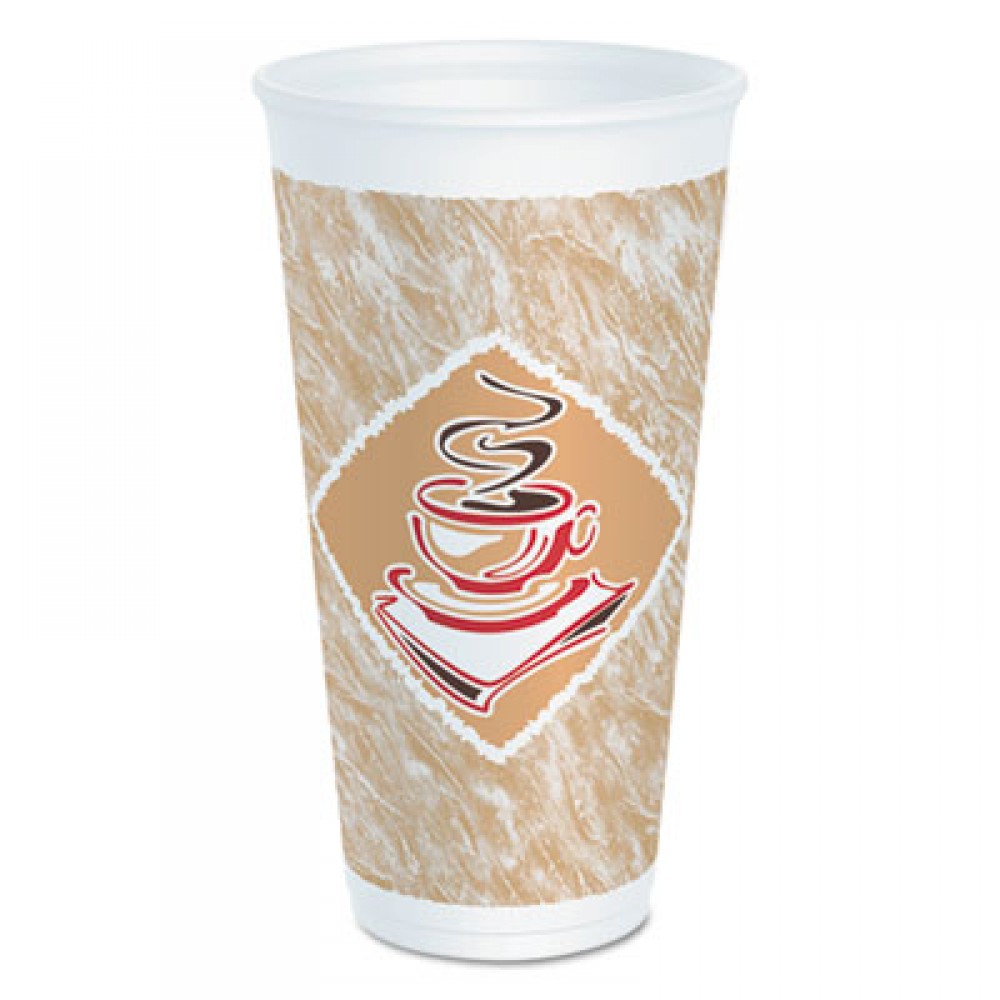 Dart 8 oz White Disposable Hot & Cold Foam Cups - 1000 Pack