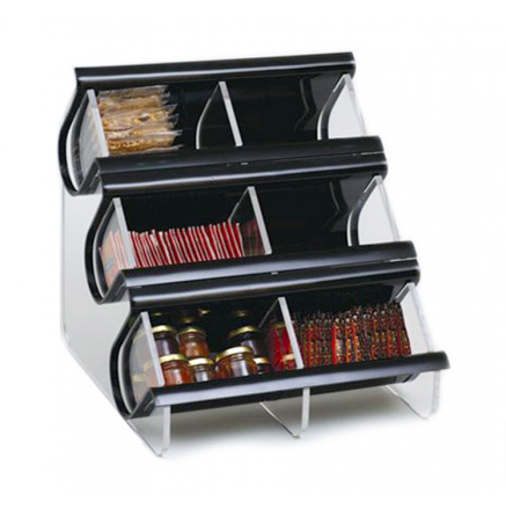 Vertiflex Black Vertical Condiment Organizer