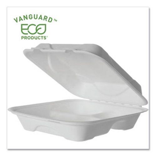 Clamshell Food Container Large 3 Compartments