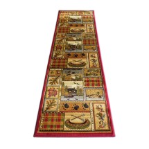 Flash Furniture ACD-RGZ875938-27-BG-GG Gaylord Collection Beige 2' x 7' Cabin Area Rug with Jute Backing