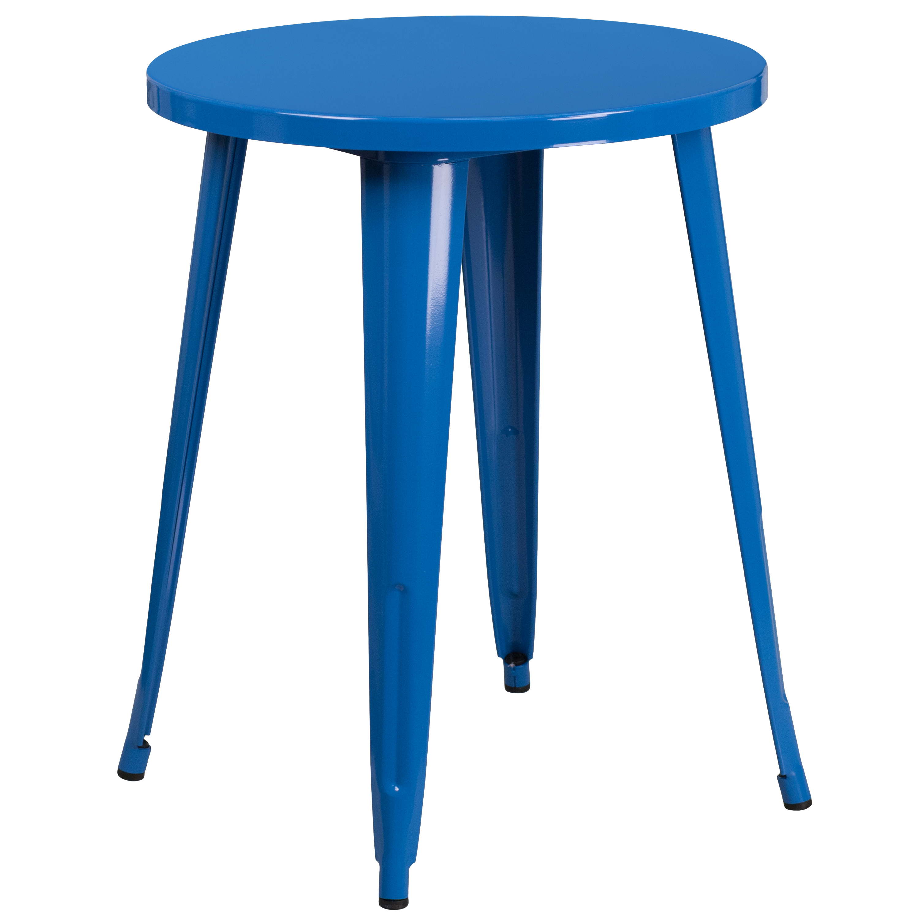 Flash Furniture CH-51080-29-BL-GG 24" Round Blue Metal Indoor/Outdoor Table