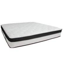 Flash Furniture CL-BT33PM-R12M-K-GG Capri Comfortable Sleep 12" Memory Foam & Pocket Spring Mattress, King Mattress in a Box