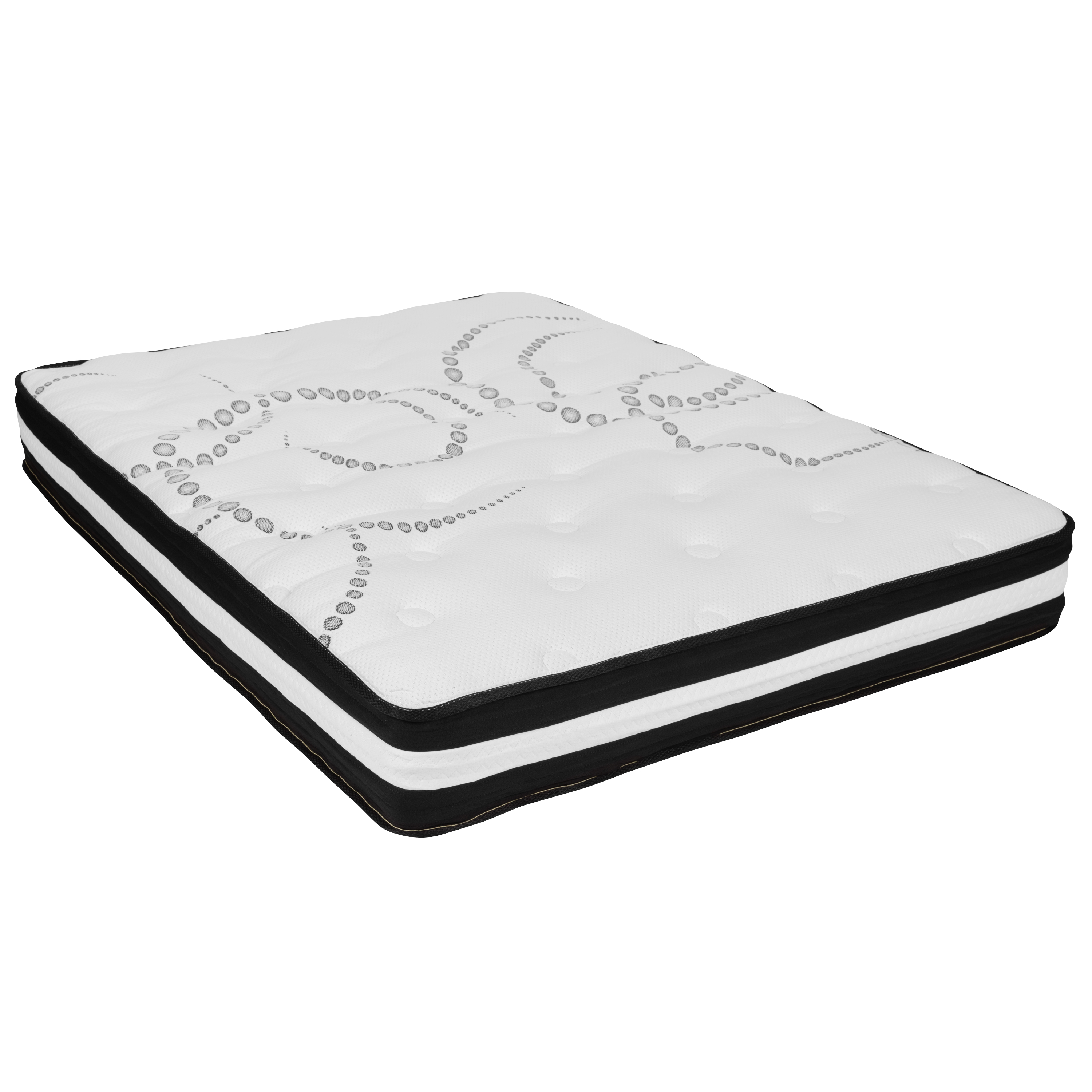 Flash Furniture CL-E230P-R-F-10-GG Capri Comfortable Sleep 10" Hybrid Pocket Spring Mattress, Full Mattress in a Box