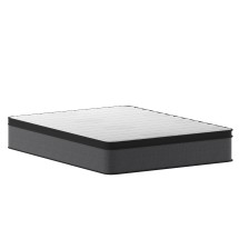 Flash Furniture CL-ET232-13-Q-GG Capri Comfortable Sleep Euro Pillow Top 13&quot; Hybrid Pocket Spring Mattress, Mattress in a Box, Queen